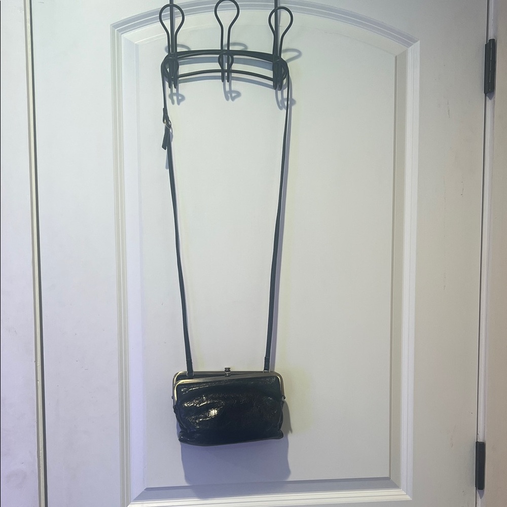 HOBO Black Leather Crossbody Bag
